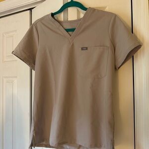 Figs Catarina one pocket scrub top, S, slate